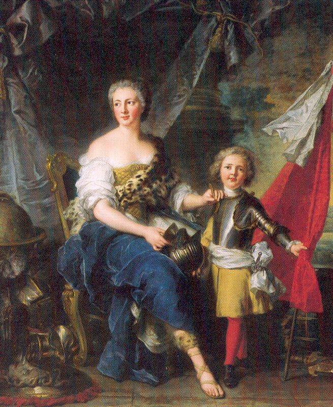 Jean Marc Nattier Mademoiselle de Lambesc as Minerva, Arming her Brother the Comte de Brionne china oil painting image